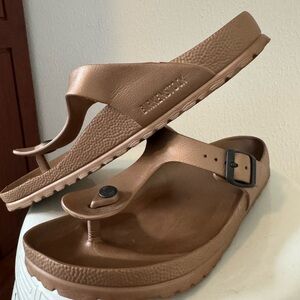 Birkenstock Gizeh EVA Metallic Copper Sandals Size 41 (women’s 10.5)